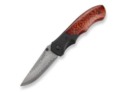 26655 10 lovecky zaviraci damaskovy nuz dellinger hunter snake wood