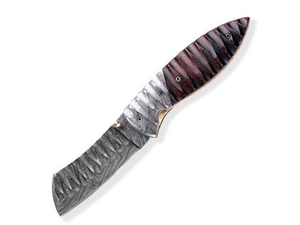 28842 10 lovecky zaviraci damaskovy nuz dellinger tanto obsidian