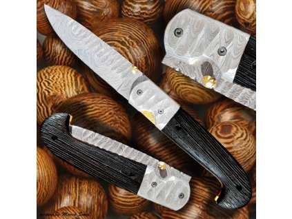 28665 10 lovecky zaviraci damaskovy nuz dellinger wenge sentinell