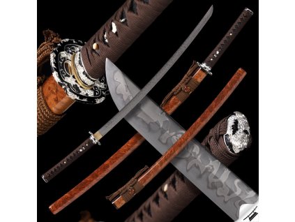 29979 12 mokuzai japanese katana t 10 steel yokote real hitatsura hamon