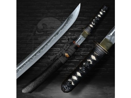 30060 18 musashi japanese wakizashi tanto t 10 steel choji hamon