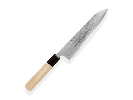 24657 5 nuz gyuto chef 210 mm kiya suminagashi white damascus 11 layers