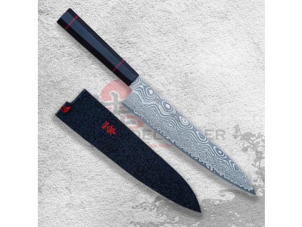 27459 9 nuz gyuto chef 210 mm kanetsune damascus namishibuki series