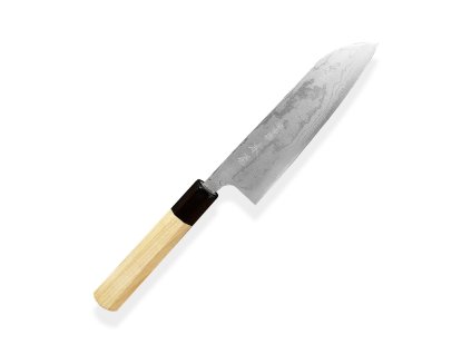 24663 5 nuz kamagata santoku 170 mm kiya suminagashi white damascus 11 layers