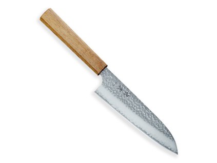 24822 14 nuz santoku 170 mm kanetsugu shiun vg 2 3 layers japanese oak