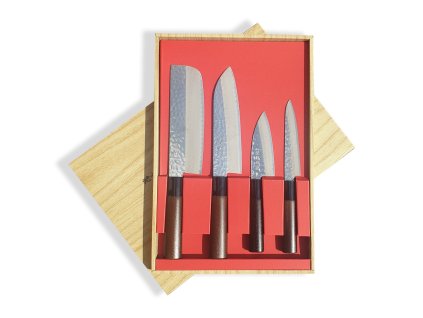 29313 4 sada nozu ii tsuchime box 4 ks sekyriu japan hneda rukojet