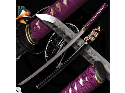 29985 11 sankakkei japanese katana t 10 steel yokote real hitatsura hamon