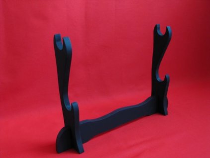 29673 1 stojan pro mece dvoupatrovy matny cerny