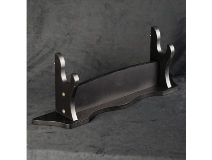 3987 stojan pro mece jednopatrovy z prirodniho masivu cerny matny