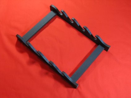 29646 2 stojan zavesny na ctyri mece cerny matny