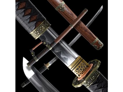 26070 8 tachi japanese sword yokote t 10 steel choji hamon