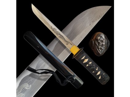 30357 16 tanto mijagi cepel z prekladane oceli aisi 1045 lestena imitace hamonu