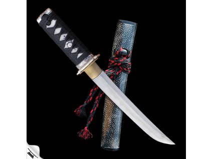 27645 14 tanto shigemi japanese tanto folded steel real choji hamon