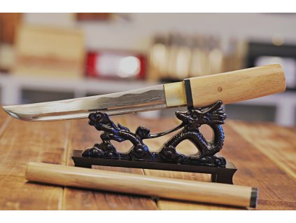 30372 7 tanto shirasaya kagami z prekladane oceli