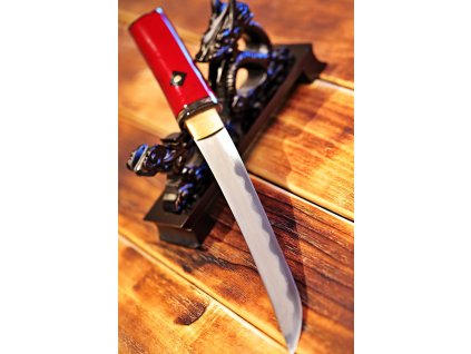 30363 9 tanto shirasaya omanko z prekladane uhlikove oceli realny hamon