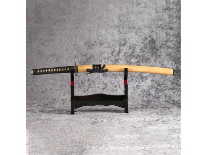 30858 7 wakizashi nobunaga z uhlikove oceli aisi 1045 a imitaci hamonu