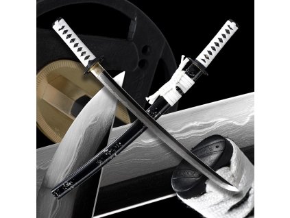 30138 14 wakizashi supurasshu z prekladane oceli aisi 1095 1060 s realnym hamonem