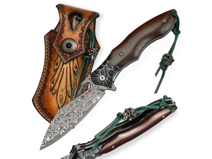 26589 16 zaviraci nuz dellinger rocker vg 10 damascus steel