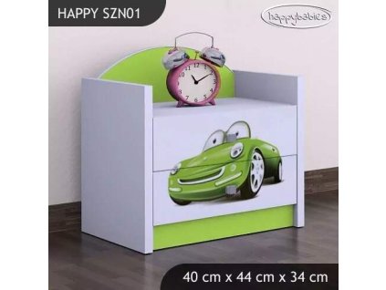 vyr 23087 szafka nocna happy szn 01 zielone auto 8