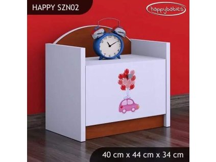 vyr 23140 szafka niska happy szn02 rozowe auto z balonami