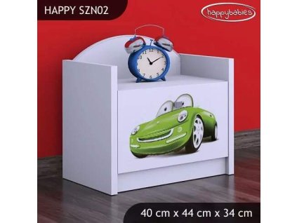 vyr 23174 szafka nocna happy szn02 zielone auto 8