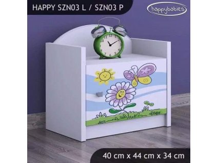 vyr 23206 szafka nocna happy szn03 kwiatek i motyl 3