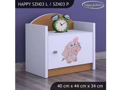 vyr 23230 szafka nocna happy szn03 rozowy slon z sercem 8