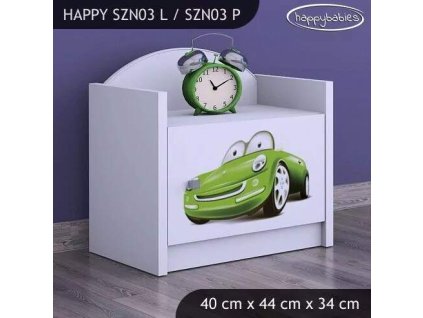 vyr 23262 szafka nocna happy szn03 zielone auto 3