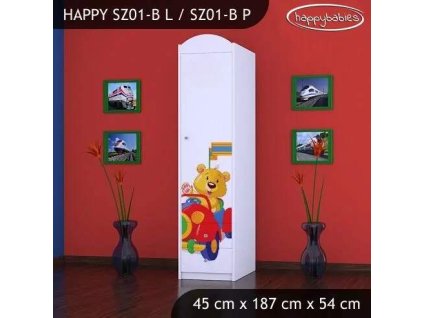 vyr 23299 szafa happy sz01 b misiu w czerwonym aucie 5