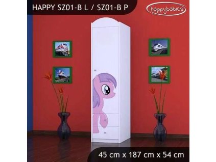 vyr 23312 szafa happy sz01 b rozowa pony 6