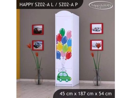 vyr 23437 szafa happy sz02 a zielone auto z balonami 6