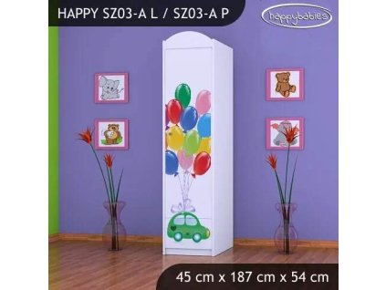 vyr 23525 szafa happy sz03 a zielone auto z balonami 2