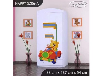 vyr 23736 szafa happy sz06 a misiu w czerwonym aucie