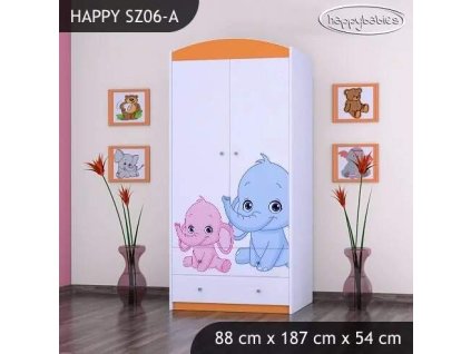 vyr 23753 szafa happy sz06 a rozowy i niebieski slon 4