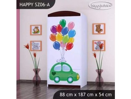 vyr 23787 szafa happy sz06 a zielone auto z balonami