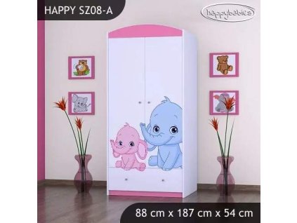 vyr 24038 szafa happy sz08 a rozowy i niebieski slon 5