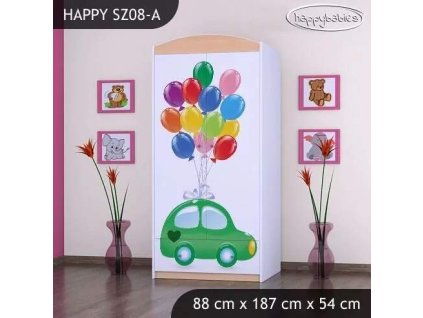 vyr 24072 szafa happy sz08 a zielone auto z balonami 4