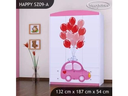 vyr 24124 szafa happy sz09 a rozowe auto z balonami