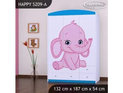 vyr 24126 szafa happy sz09 a rozowy i niebieski slon 3