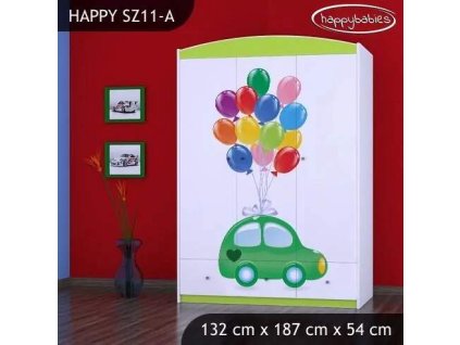vyr 24341 szafa happy sz11 a zielone auto z balonami