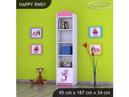 vyr 24392 regal wysoki happy rw01 rozowa syrenka