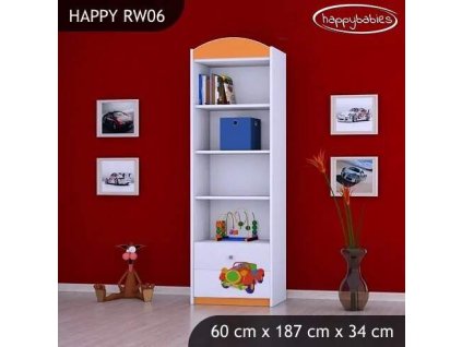 vyr 24642 regal wysoki happy rw06 misiu w czerwonym aucie