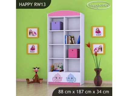 vyr 25069 regal wysoki happy rw13 rozowy i niebieski slon 2