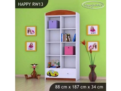 vyr 25110 regal wysoki happy rw13 zolty samochodzik