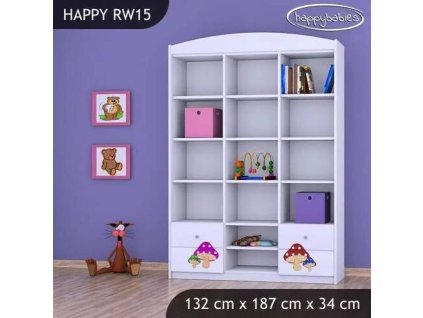vyr 25172 regal wysoki happy rw15 rozowy grzybek 2