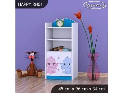 vyr 25437 regal niski happy rn01 rozowy i niebieski slon