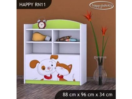 vyr 25890 regal niski happy rn11 piesek i kotek