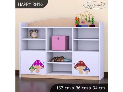 vyr 26208 regal niski happy rn16 rozowy grzybek