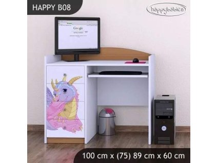 vyr 26868 biurko happy b08 rozowy smok