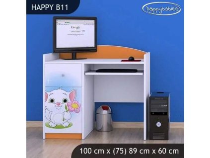 vyr 27113 biurko happy b11 kotek z kwiatkiem 2